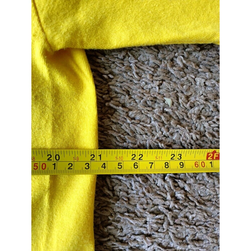 Vintage Alstyle Don't Tread On Me Men's Size Large Graphic Print Yellow Shirt - Picture 5 of 6